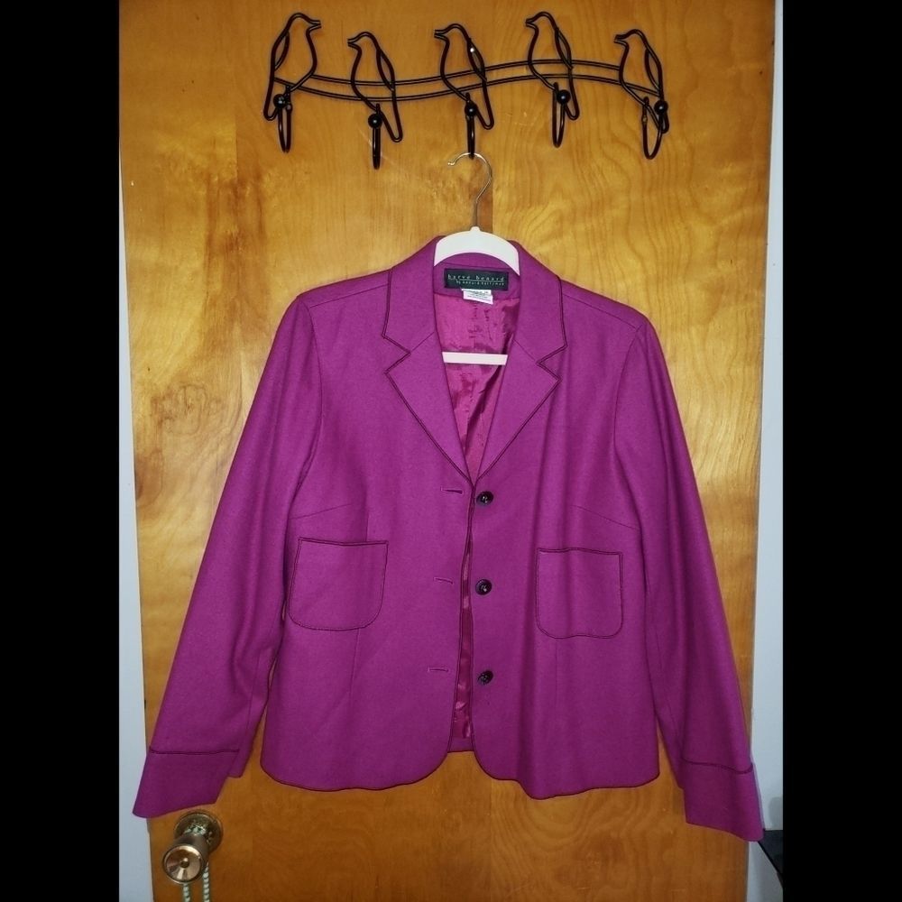 Harve Benard Orchid Wool Blend Blazer